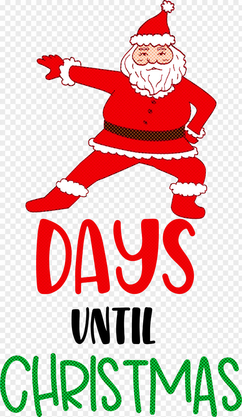 Days Until Christmas Santa Claus PNG