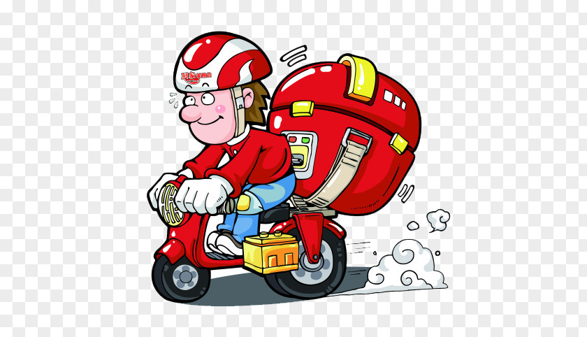 Motorcycle Vector Courier Delivery Express Mail PNG