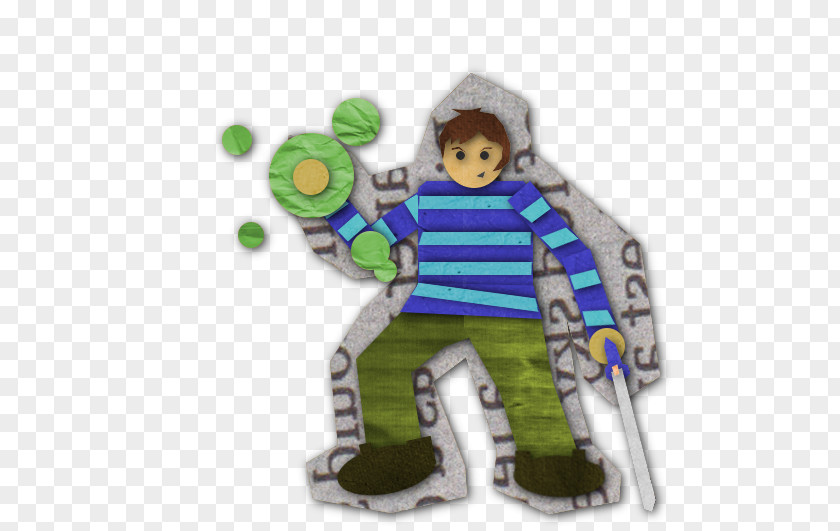 Paper Cut Out Figurine PNG