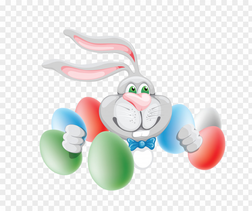 Vector Color Cartoon Long Ear Rabbit Easter Bunny European PNG