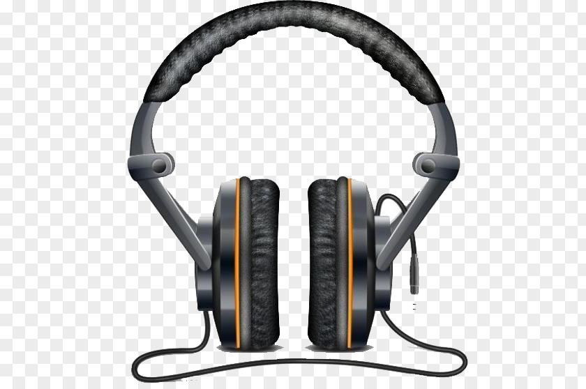 Black Headphones Icon PNG