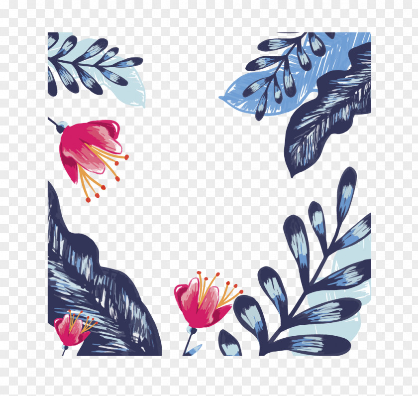 Floral Background Flower Leaf Euclidean Vector Watercolor Painting PNG