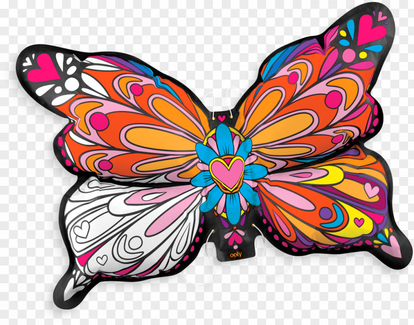 Motif Symmetry Monarch Butterfly Drawing PNG