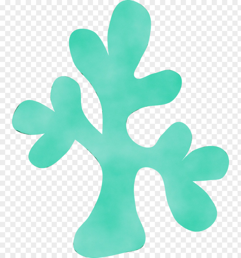 Plant Symbol Green Turquoise Leaf PNG