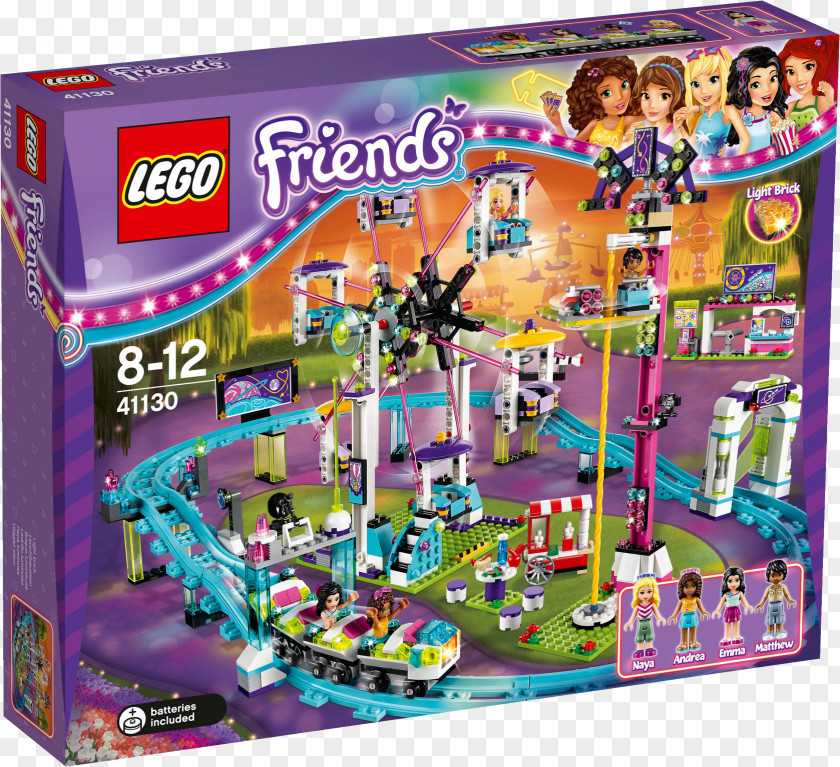 Amusement Park LEGO Friends Roller Coaster Toy PNG