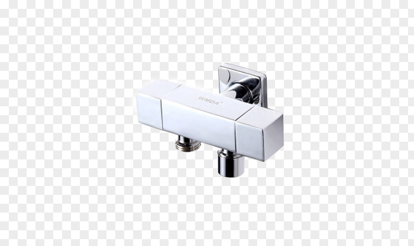 Full Copper Triangle Valve Toilet Square Tap PNG