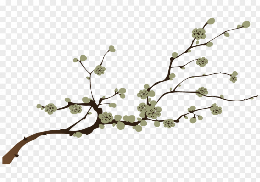 Rama Branch Paper Flower Tree Twig PNG