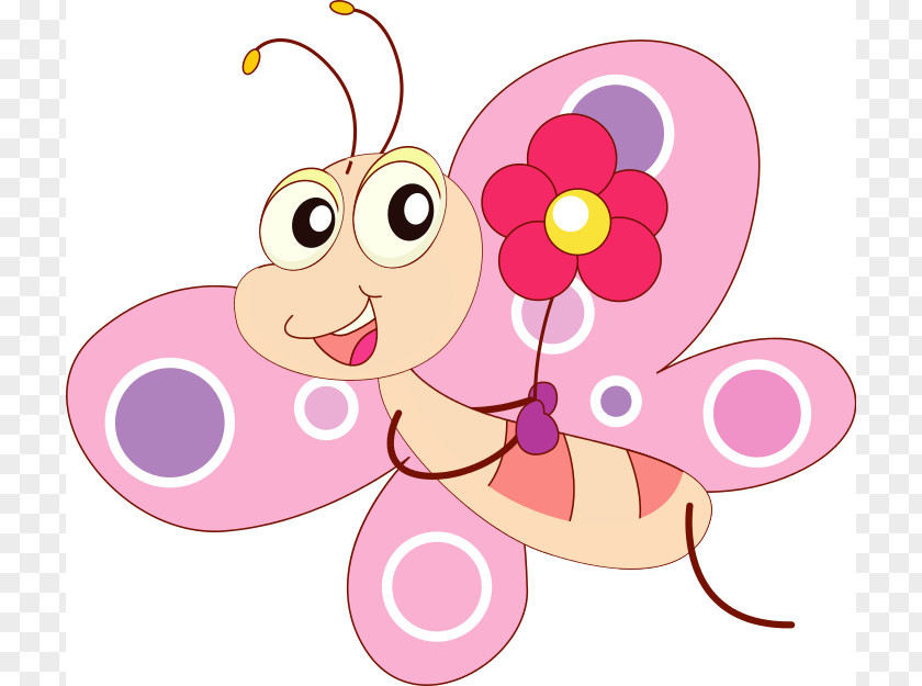 Cartoon Flower Cliparts Butterfly Clip Art PNG