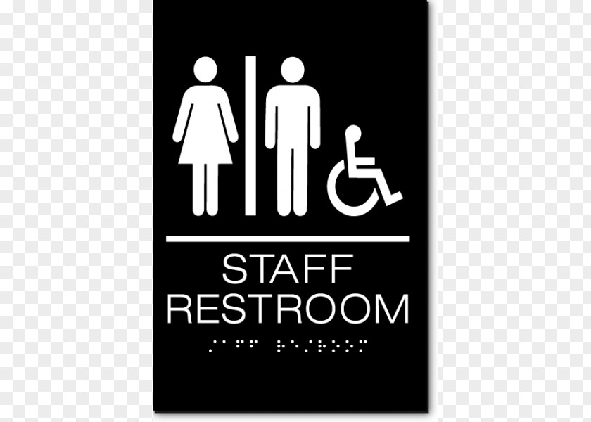 Disabled Toilet Sign Unisex Public ADA Signs Accessible Disability PNG