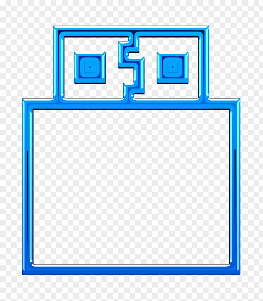 Electric Blue Picture Frame Computer Icon Devices Dongle PNG