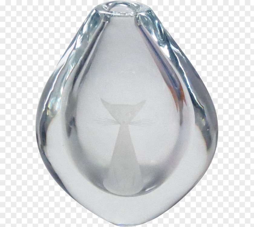 Vase Orrefors Kosta, Sweden Crystal Glass PNG