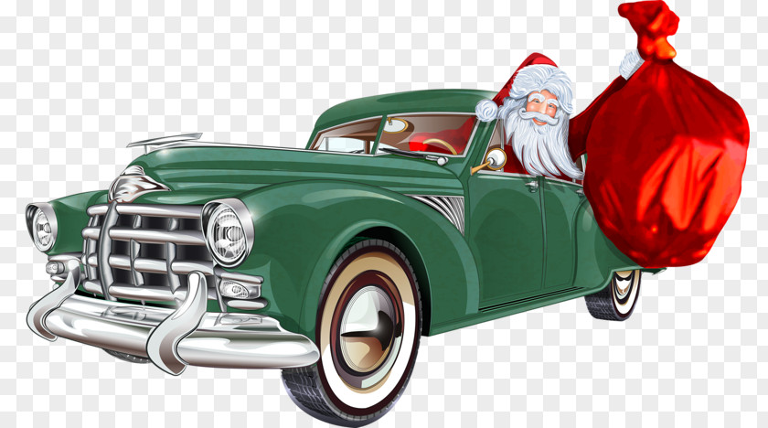 Santa Claus Car Classic Vector Motors Corporation PNG