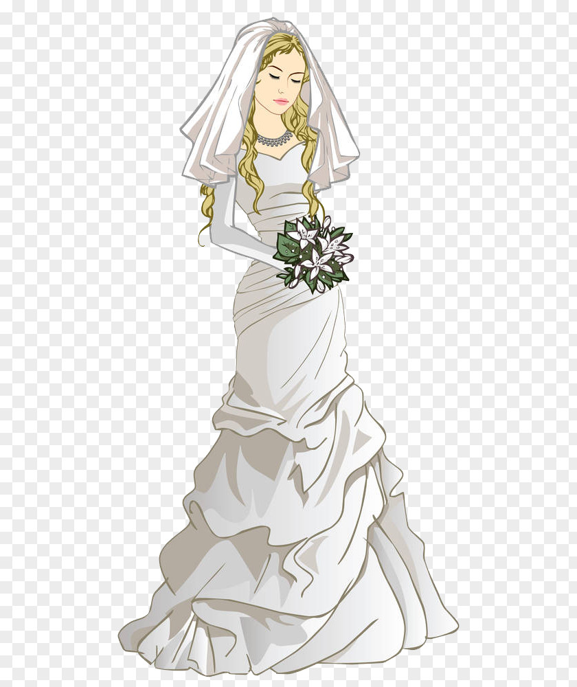 Brides In Low Spirits Bride Wedding Flower Bouquet Drawing PNG