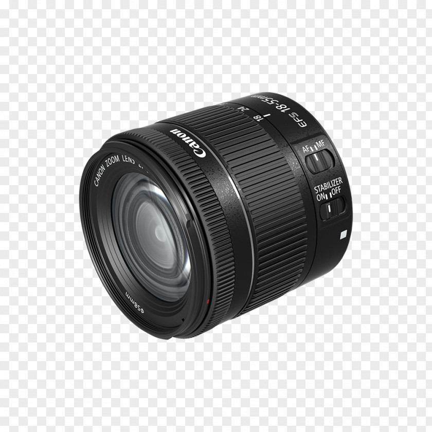Camera Lens Canon EF Mount EF-S EOS 77D 200D 18–55mm PNG