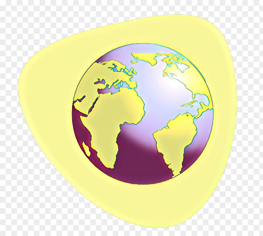 Interior Design Planet Globe Yellow World Earth PNG