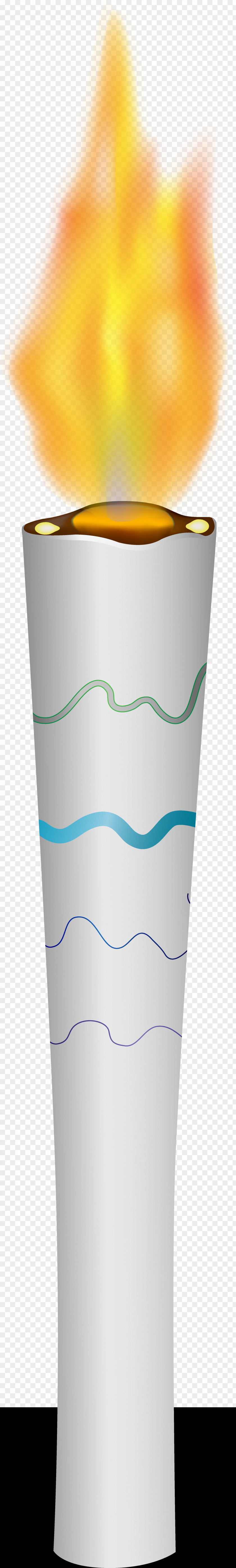 Rio Olympic Torch Ice Cream Cone PNG