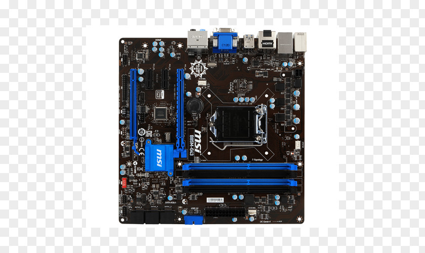 Intel MSI B85M-G43 Motherboard LGA 1150 MicroATX PNG