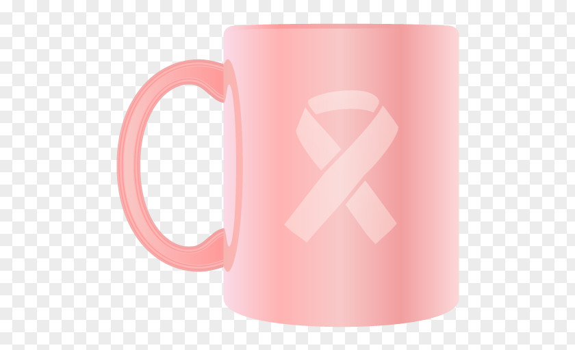 Mug Cup Pink Ribbon PNG