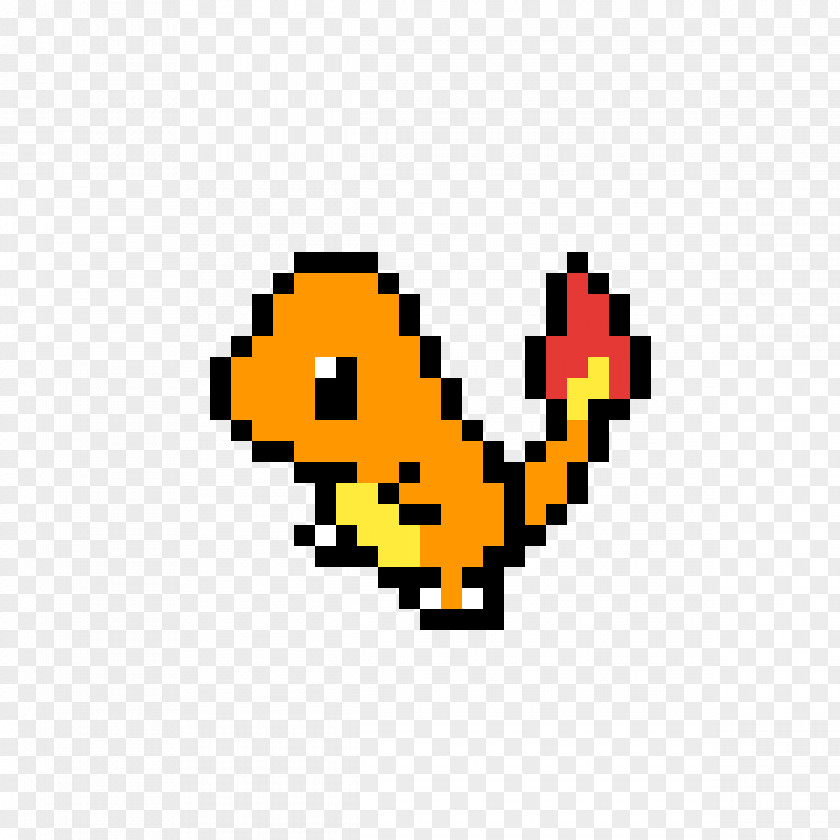 Pikachu Pixel Art Charmander PNG