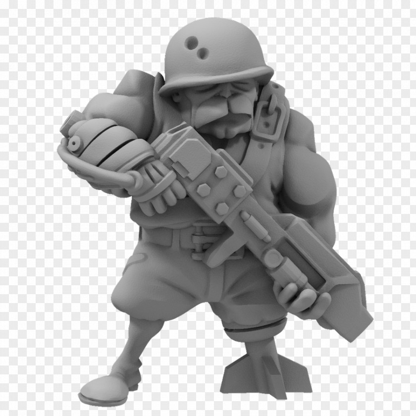 Soldier Infantry Mercenary Figurine Security PNG