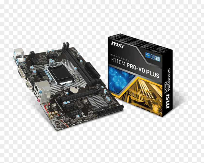 Intel Kaby Lake LGA 1151 Motherboard MicroATX PNG