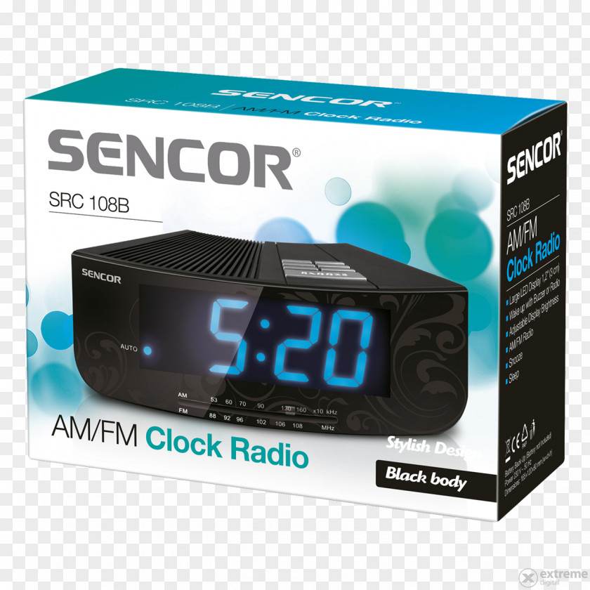 Radio Clock FM Broadcasting Alarm Clocks PNG