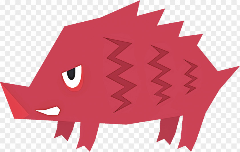 Snout Fish Red Cartoon Pink Mouth PNG