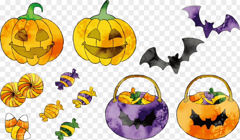 Vector Illustration Halloween Elements PNG