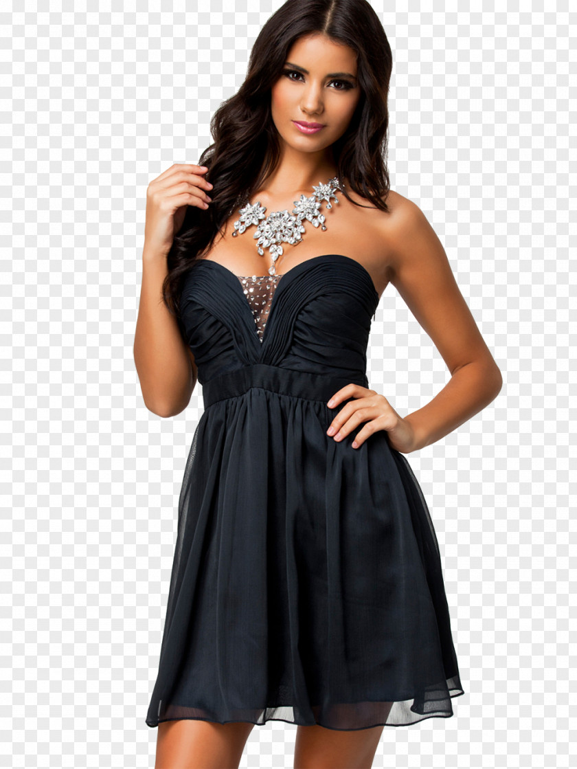 Dress Little Black Fashion Evening Gown Miniskirt PNG