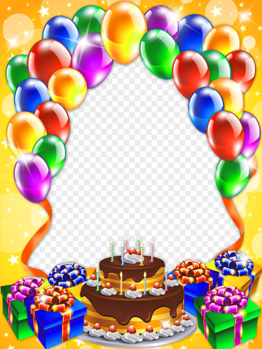 Free Birthday Frames Cake Happy To You Clip Art PNG