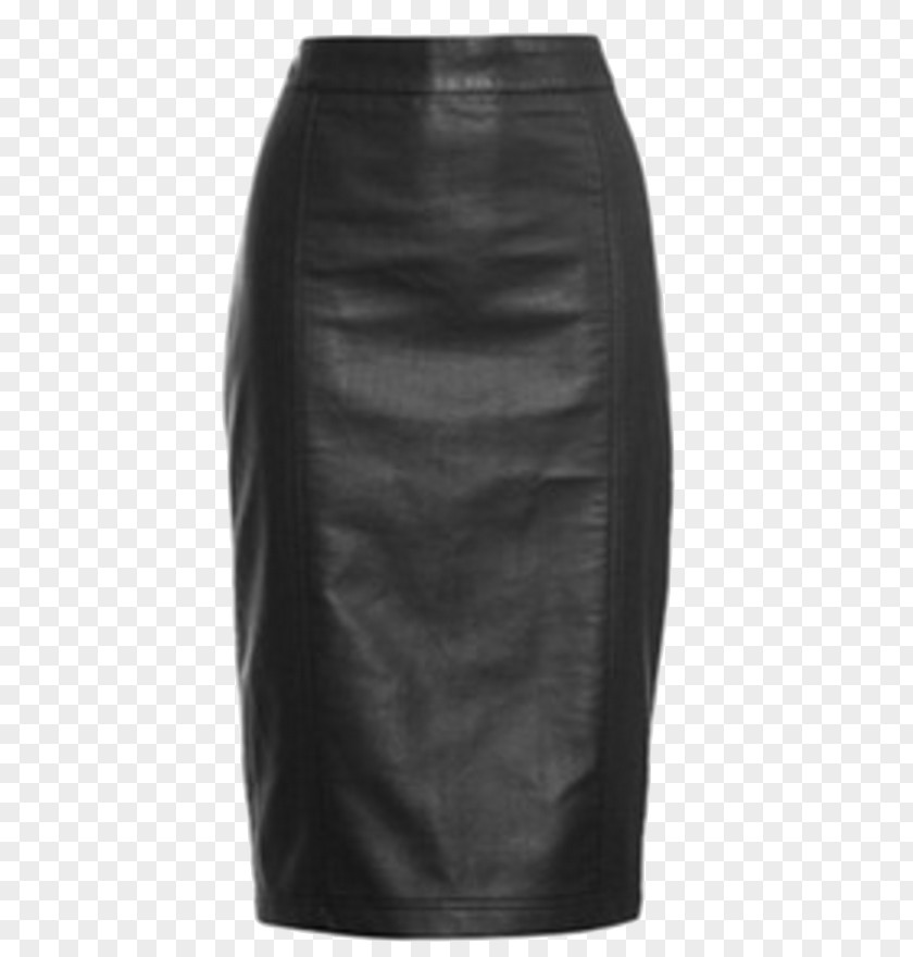 Leather Skirt T-shirt Pencil Clothing Top PNG