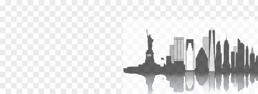 New York Skyline City Silhouette PNG