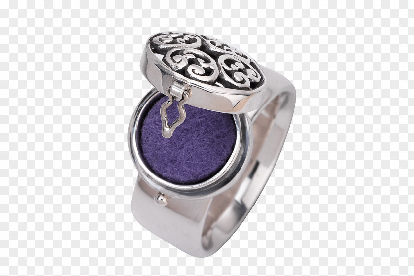 Silver Amethyst Body Jewellery PNG