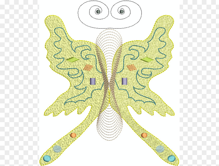 Embroidery Stitch Moth Symmetry Illustration Pattern Insect PNG