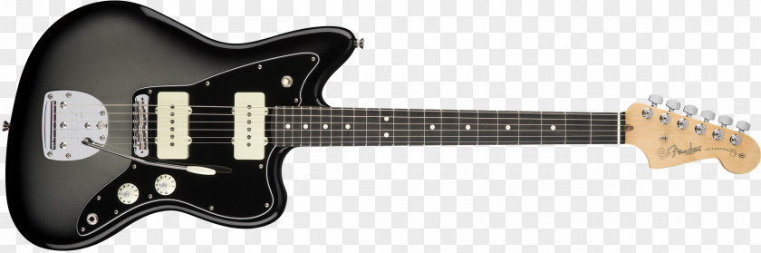 Guitar Fender Jazzmaster Musical Instruments Corporation Jaguar Blacktop HH Stripe PNG
