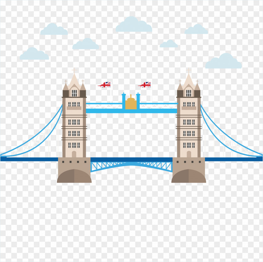 Creative Vector Material Tower Bridge London Of PNG
