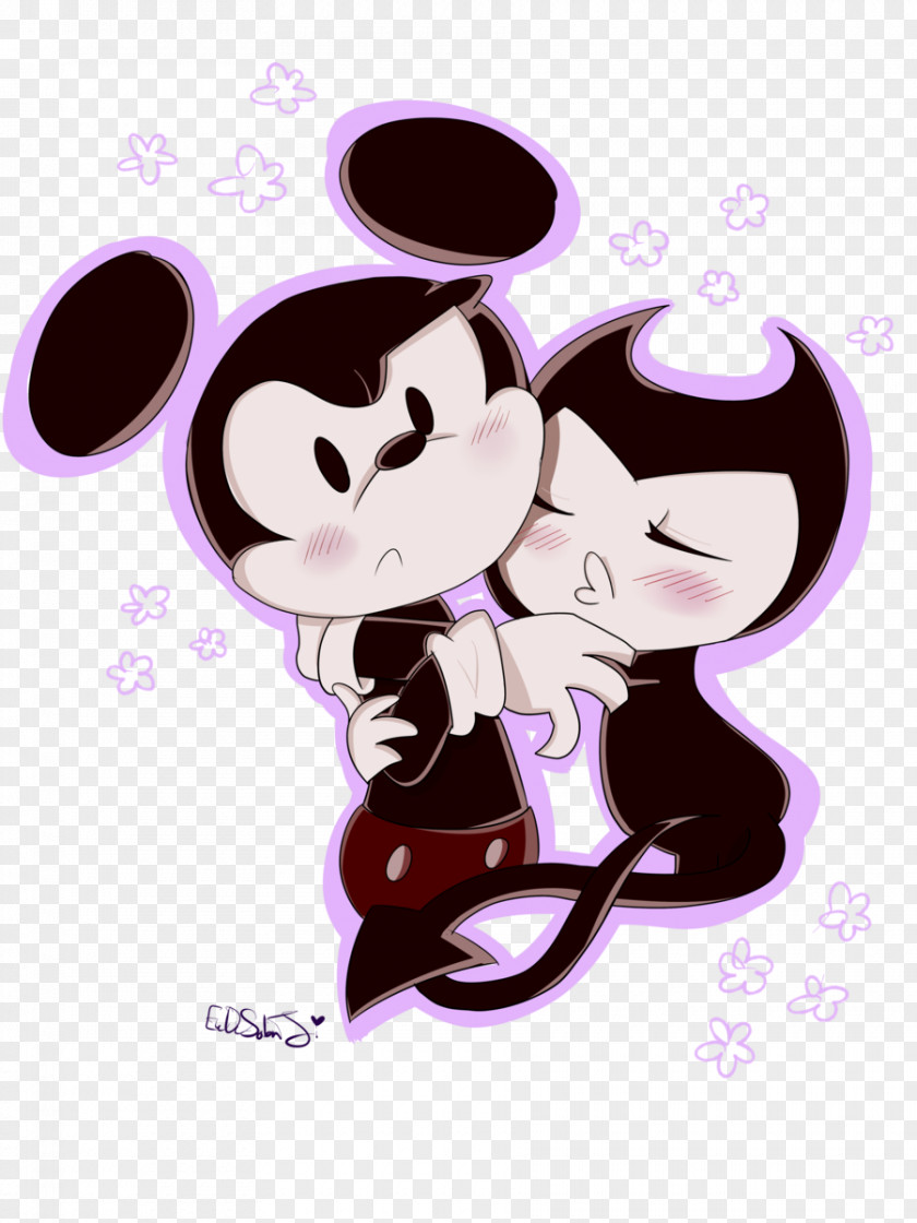 Mickey Mouse Bendy And The Ink Machine Minnie Felix Cat Oswald Lucky Rabbit PNG