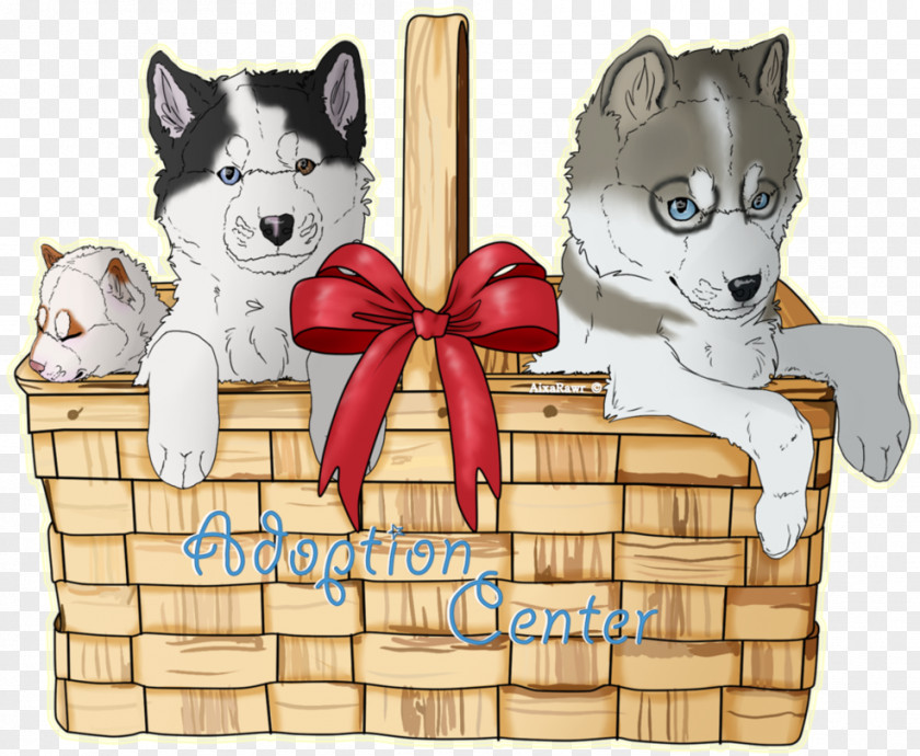 Miniature Siberian Husky Hamper Gift PNG