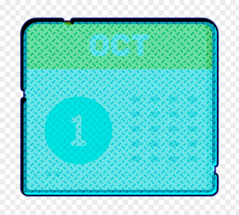 October Icon Calendar Social Media PNG