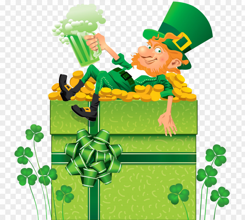 St Patricks Day Decor With Shamrocks And Leprechaun PNG Clipart Saint Patrick's Ireland St. Clip Art PNG