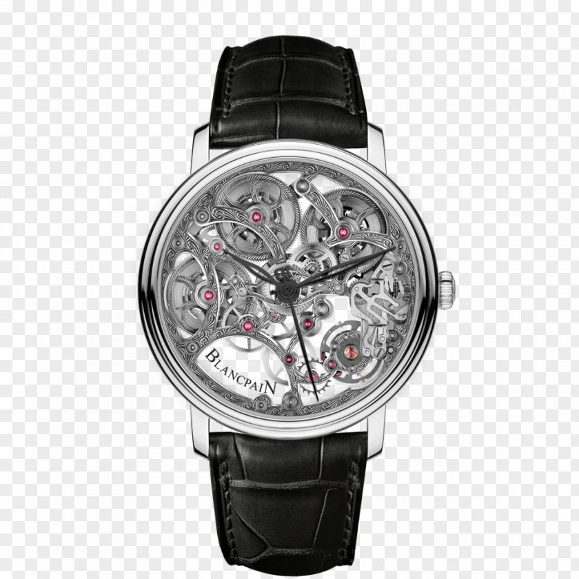 Watches Villeret Blancpain Skeleton Watch Tourbillon PNG