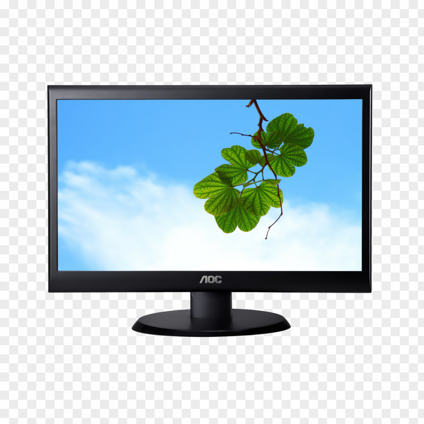 Computer Monitors AOC International 60 Series E2460SD LED TV Liquid-crystal Display PNG