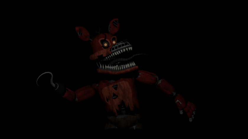 Nightmare Foxy Darkness Horror Demon Night Desktop Wallpaper PNG