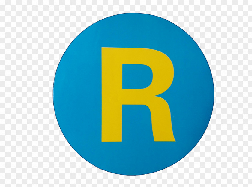 Blue Flag R Logo Circle Geometry PNG