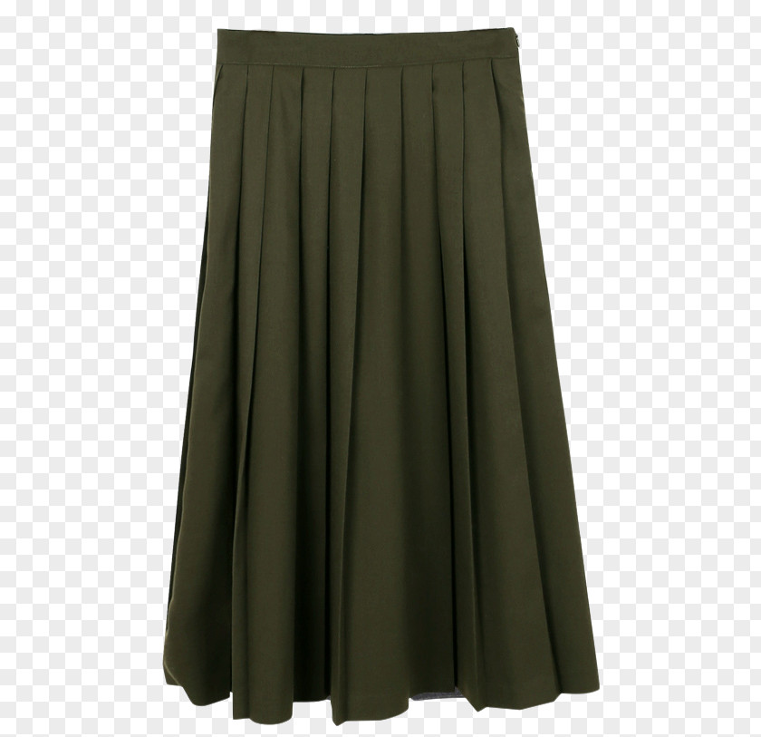 Long Skirt Khaki Dress Waist Brown PNG