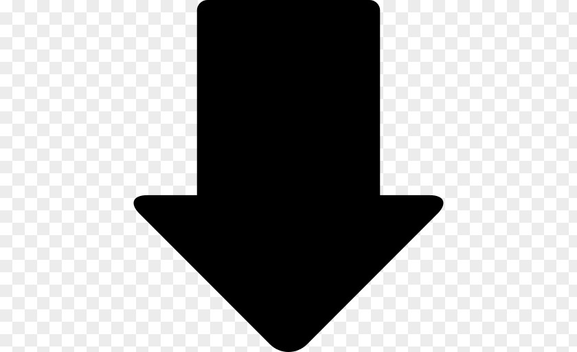 Black Arrow Down PNG