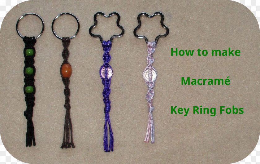 Fob Craft Key Chains Tool Macramé PNG