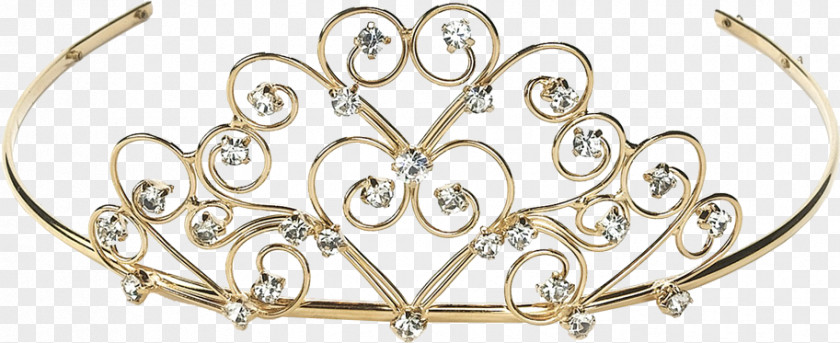 Gold Tiara Crown Diamond Bride PNG