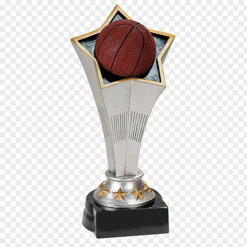 Trophy Award Commemorative Plaque Medal Basketball PNG
