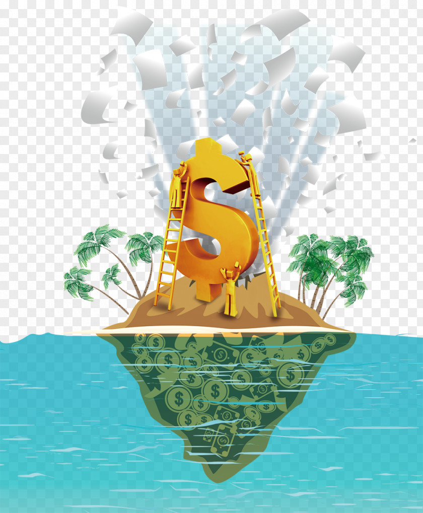 Financial Island Panama Papers 2017 Pulitzer Prize Symbol PNG